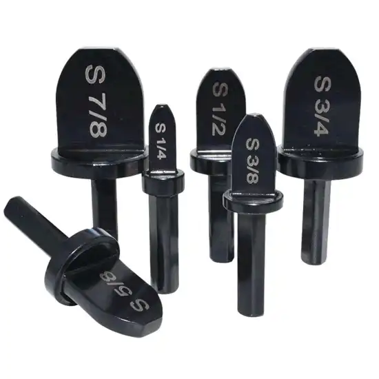 6-Piece Copper Pipe Swaging Tool Kit: Expander Hand Tools for Flaring Tubing in Various Sizes (1/4", 3/8", 1/2", 5/8", 3/4", 7/8") with Drill Bit Kit