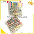 Stylos en gel colorés en sac en PVC