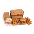 Cutii pentru hamburger din carton ondulat premium pentru ambalarea alimentelor