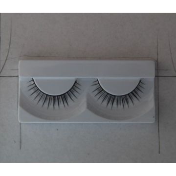 10 Pairs Funky Human Hair False Strip Eyelashes For Christmas Party