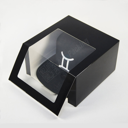 Custom Baseball Caps Black Cap Gift Box Packaging