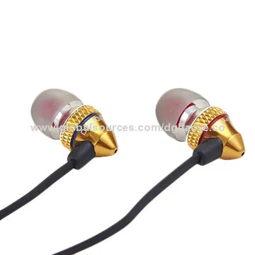 Metal Earphones with Mic and Volume Controller for iPhone and HTC