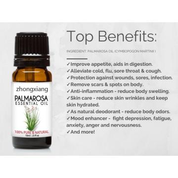 High quality Palmarosa Essential oil in massage