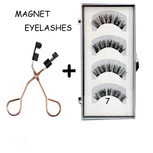 Magnetic Lashes Set 4 pieces magnetic lashes set natural magnetic eyelashes Factory