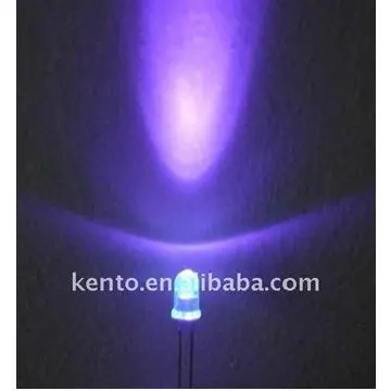 5mm round long feet UV led diode