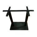 Modernes Design Metall Table Basis 700x400xH720mm Eisenplatte Doppelsäule Tischbasis