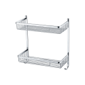 Polished Chrome Corner Mounted Double Basket