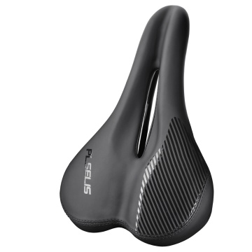 Bicycle Cushion Soft Seat Bag - Comfortable Black Hollow Seat for Mountain Bikes and Folding Bikes
