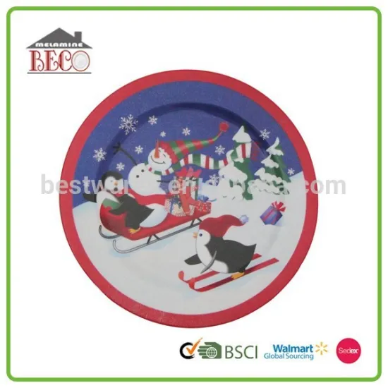 Unique design home decorative mini printing melamine plate