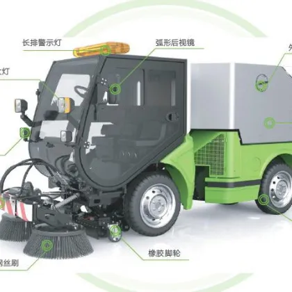 Small Electric Road Sweeper for Indoor and Outdoor Use