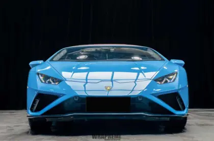 Glossy Abu Blue Car Wrapping Vinyl 1.52*18M