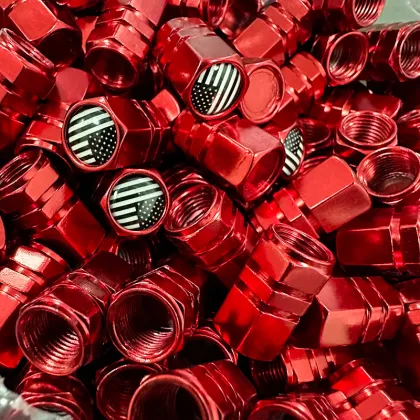 Aluminum Tire Stem Valve Caps - Car Dustproof Tire Valve Covers