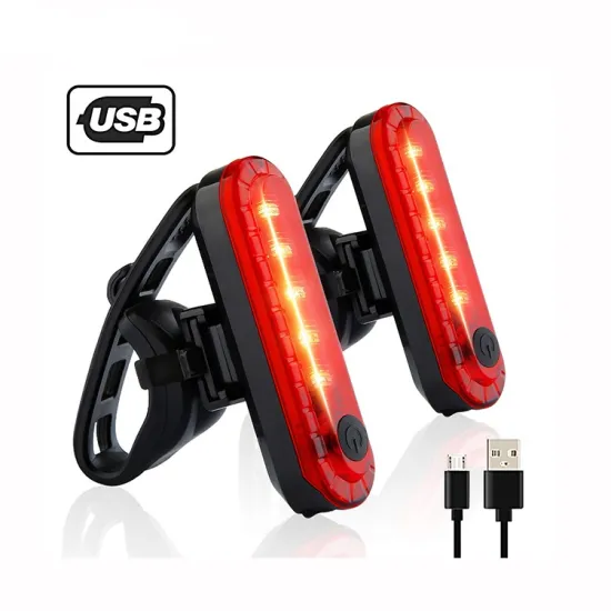 USB Rechargeable Bright Bicycle Rear Tail Light for Enhanced Cycling Safety