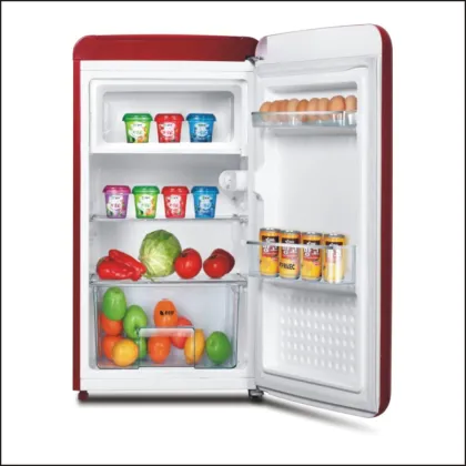 Single Door Mini Retro Refrigerator