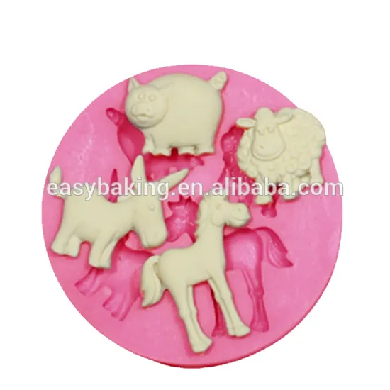 Hot Sales Cake Decorating Animal Theme Fondant Silicone Mold