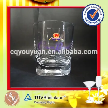 china wholesale decal cheap glassware for whisky