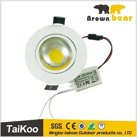 High lumens top quality 5w cob recessed led downlight