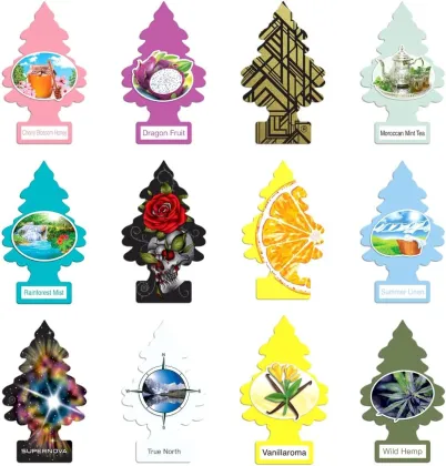 Custom Logo Luxury Car Air Freshener - All Scents Refresh Paper Air Fragrance