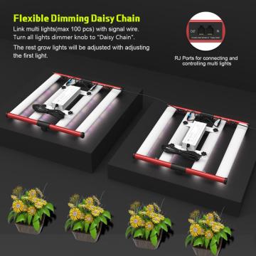 AGLEX 240W 4 bar de luz con LM281B/ LM301B/ LM301H 660 Nm UV IR Red UV LED Grow Horticultura Hydroponics Veget Bloom