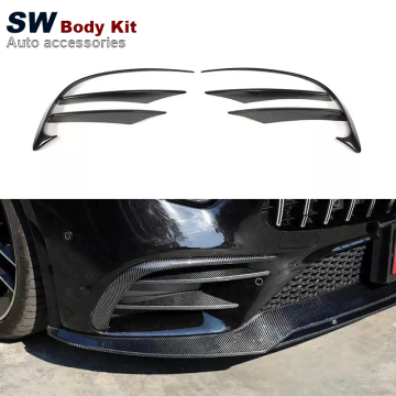 Carbon Fiber B-RUBUS Style Front Bumper Air Knife for Mercedes-Benz CLS-Class W257