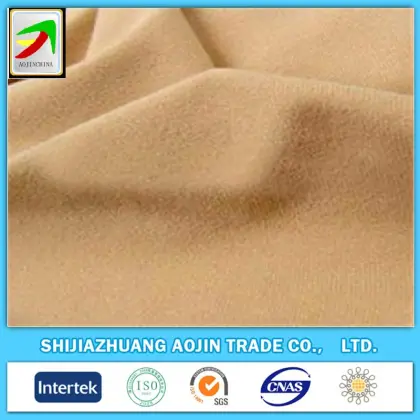 purcotton tricot brushed double white terry fabric