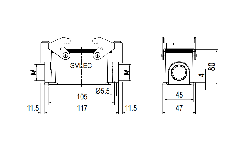 H16B Side entry hood