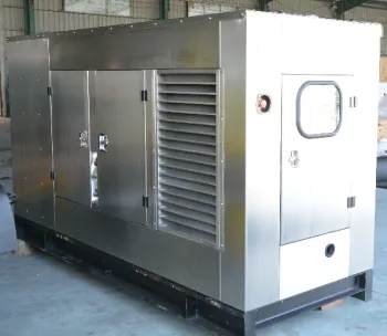 200kW Stainless Steel Canopy Perkins Diesel Generator 1506A-E88 Soundproof Three Phase Alternator