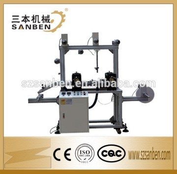 (SBT-320) Automatic flatbed plastic film laminating machine, label laminator machine with 2 service positions