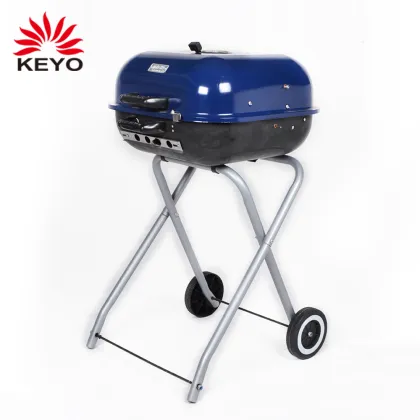 Folding BBQ Grill Outdoor Square Shaped Hamburger Burger Charcoal Barbecue Bbq Grill