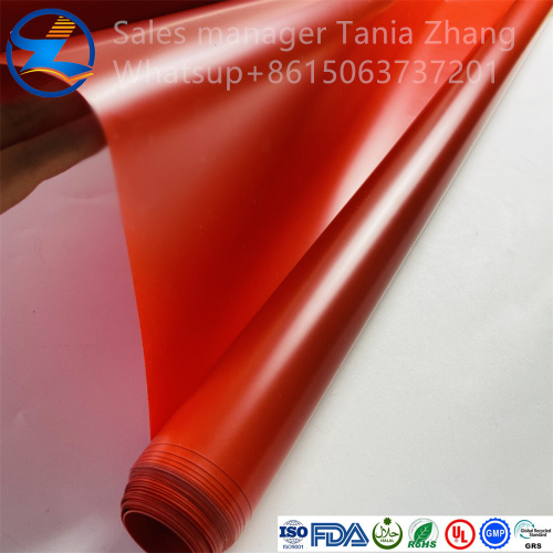 Material de envasado de película PVC rojo personalizable de alta calidad