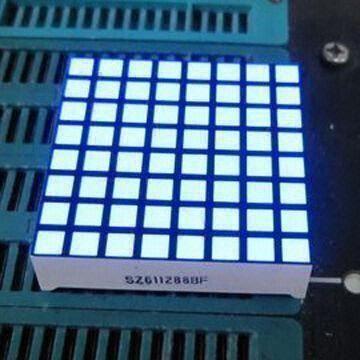 8 x 8 Dot-matrix LED Display, Available in Green and Blue, Suitable for Indoor Use