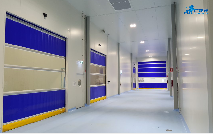 Automatic high speed PVC doors for warehouse