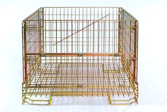 Metal mesh wire crate