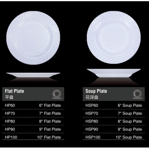 Elegant Shape Dinner Flat Plate - 6 &quot;