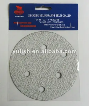 DIY hardware - White abrasive velcro sanding disc