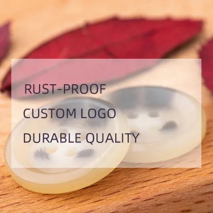 4-holes Button Resin Round Horn Button