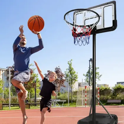 Customizable Portable Basketball Stand: Ideal Outdoor Kids Sports Toy & Indoor Pool Basketball Hoop