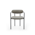 modern carbon steel dining chair