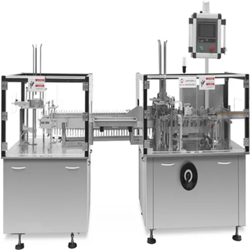 Cream cartoning machine without  inner support