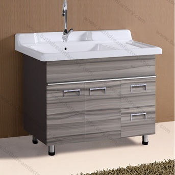 Stainless Steel Vintage Galvanized Metal Cabinets for Laundry Room
