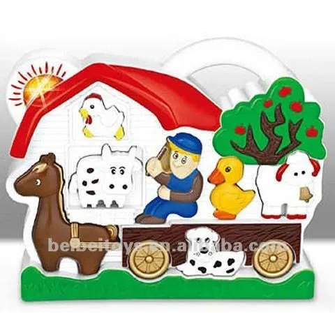 Baby Plastic Cartoon Music Toys, Cartoon Electronic Organ Toy for Baby