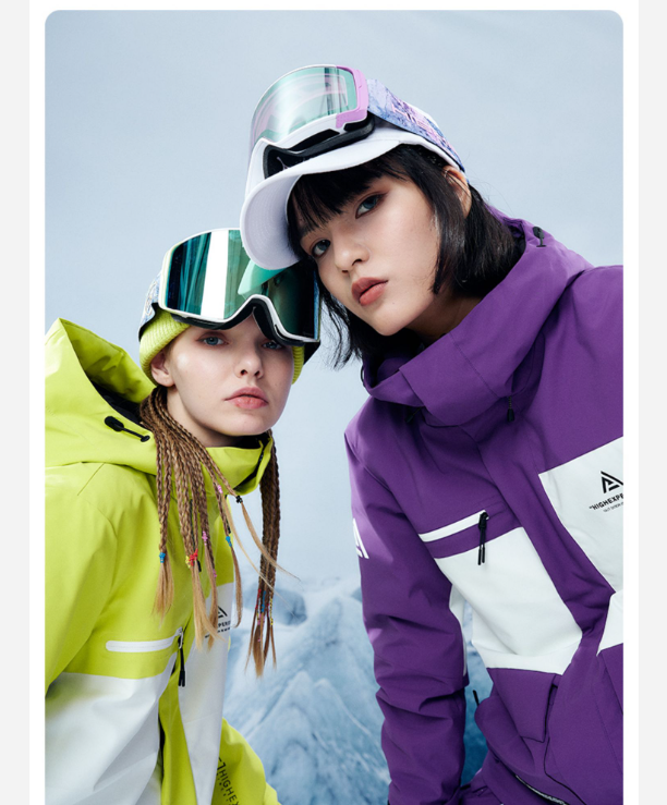 Skiwear waterproof sandwich cotton women