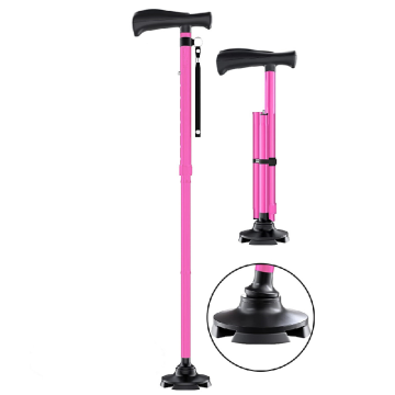 Personalized Outdoor Foldable 6061 Aluminum Hiking Stick with ABS for Elderly