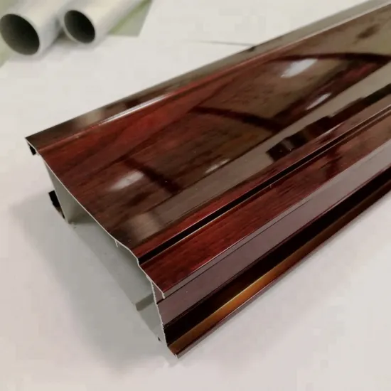 Wooden Grain Aluminum Profiles for Sliding Wardrobe Door