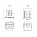 ZMC -D Magnetic Easy Clean Filtru -Triple