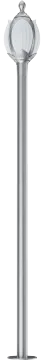 3-5m Lotus Element Silver Decorative Garden Street Light