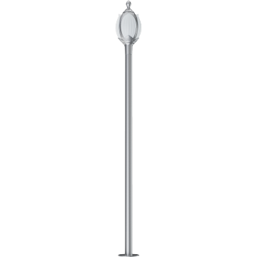 3-5m Lotus Element Silver Decorative Garden Street Light