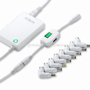 90W Ultra Slim Universal Laptop Power Adapter, LCD Display, 17mm Thickness, Competitive Size