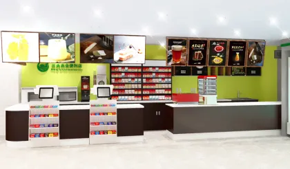 Stainless Steel Supermarket Checkout Counter