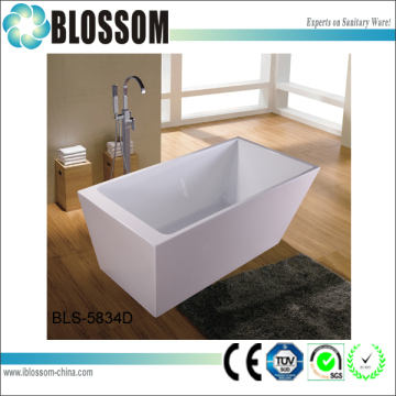 elgant rectangle portable freestanding classic bathtub